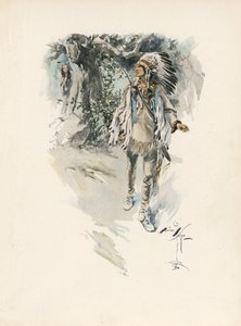 أغنية لونجفيلو لأغنية هياواثا (طباعة حجرية ملونة) بواسطة هاريسون فيشر