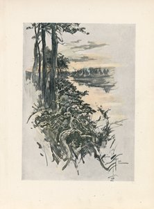 أغنية لونجفيلو لأغنية هياواثا (طباعة حجرية ملونة) بواسطة هاريسون فيشر