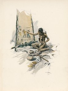 أغنية لونجفيلو لأغنية هياواثا (طباعة حجرية ملونة) بواسطة هاريسون فيشر