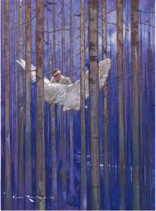 كان للبومة وجيلبرت جولات رائعة في ضوء القمر (من The Forest Foundling) (لون ليثو) بواسطة هاري رونتري