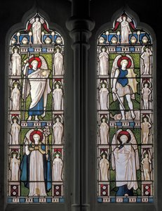 Minley ، St Andrew ، James Powell & Sons ، Harry Ellis Wooldridge ، Angels & Archangels ، 1870