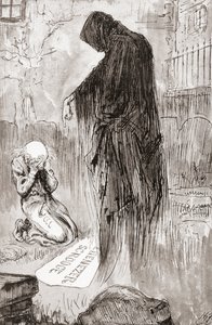 رسم توضيحي لترنيمة عيد الميلاد من كتب عيد الميلاد من تأليف تشارلز ديكنز بواسطة هاري فورنيس