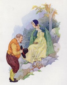رسم توضيحي لدون كيشوت (طباعة حجرية ملونة)