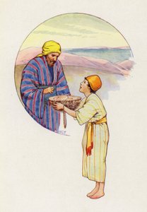 صرخ الصبي الصغير: "قل للسيد أن يكون له كل هذا" (لون ليثيو)