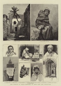 الفرنسيون في تونس ، رسومات عن الحياة والشخصية العربية بواسطة هاري هاميلتون جونستون