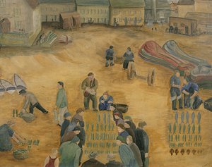 بيع السمك ، 1938 بواسطة هاري ميتن ويلسون