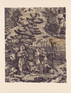 Le Solitaire au Pont du Torrent (The Hermit at the Bridge over the Torrent) (قماش الأثاث) بواسطة هارتمان وفلس