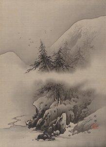 منظر طبيعي للثلج ، كاليفورنيا. 1885-89. بواسطة هاشيموتو غاهو