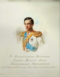 صورة الدوق الأكبر كونستانتين نيكولايفيتش من روسيا 1827-1892 من ألبوم حراس الخيول الإمبراطورية ، 1846-1849