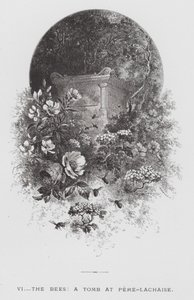 The Insect: The Bees, a Tomb at Pere-Lachaise (engraving) بواسطة هيكتور جياكوميلي