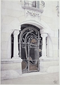 مدخل إلى الرسم التوضيحي لـ "Castel-Beranger" من كتاب لهكتور هيكتور غيمارد (1867-1942) بواسطة هيكتور غيمارد