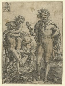 هرقل يهزم Antaeus عمال هرقل (عنوان السلسلة) بواسطة هاينريش ألدغريفير
