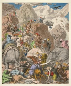 هانيبال عبور جبال الألب ، حانة. 1866 (نقش يدوي)