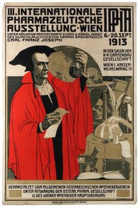 المعرض الصيدلاني الدولي الثالث فيينا 1913. بواسطة هاينريش ماريا بانغراتس