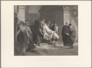 الشهداء المسيحيون يُحملون بعيداً كريستليش ميرتير بواسطة ألبرت بور