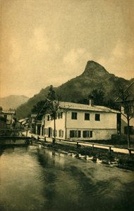 الطاحونة في Oberammergau ، بافاريا ، ألمانيا c1922. بواسطة هاينريش أولشميد