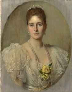 صورة الإمبراطورة ألكسندرا فيودوروفنا من روسيا 1872-1918 ، زوجة القيصر نيكولاس الثاني ، 1897. بواسطة هاينريش فون أنجيلي