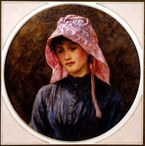 صورة لفتاة (ألوان مائية على ورق) بواسطة هيلين ألينجهام
