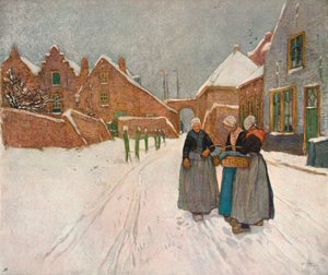 في الثلج ، c1902
