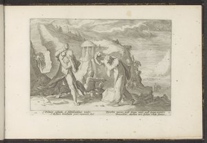 يخلق Deucalion و Pyrrha جنسًا جديدًا من البشر تحولات أوفيد (عنوان المسلسل) Recreations of P. Ovidius Naso (عنوان السلسلة) بواسطة هندريك جولتزيوس (ورشة عمل)