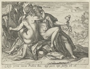 العدل والحكمة (Justitia / Prudentia) الفضائل المتحدة (عنوان المسلسل)