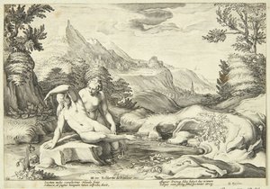 Salmakis و Hermaphroditus بواسطة روبرت دي بودوس