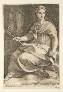 The Nine Muses: Polyhymnia ، رقم 8 في سلسلة من 9 بواسطة هندريك جولتزيوس