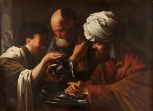 بيلاطس يغسل يديه ، 1615-1628