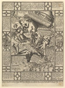 Aedificare Super Arenam ، من قصص الإيمان المسيحي ، من Christian and P ... ، 1575-1617. بواسطة هندريك جولتزيوس