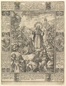 Levamen Onostrorum ، من قصص الإيمان المسيحي ، من كريستيان وبروفين أول ... ، 1604. بواسطة هندريك جولتزيوس
