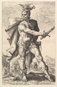 Scaevola ، من سلسلة الأبطال الرومان ، 1586. بواسطة هندريك جولتزيوس