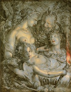 Sine Cererere et Libero friget friget Venus (بدون سيريس وباخوس، سيتجمد كوكب الزهرة) بواسطة هندريك جولتزيوس