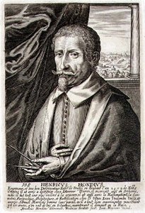 بورتريه ذاتي ، اللوحة 108 من سلسلة صور لفنانين ، نقشها فريدريك بوتاتس الثاني (ص 1643-1676) (نقش) بواسطة هندريك الأول (بعد) هونديوس