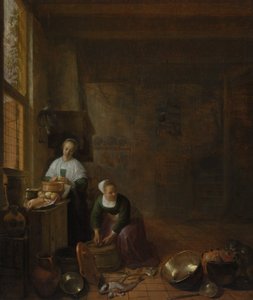 مطبخ ، كاليفورنيا. 1643. بواسطة هندريك مارتينز. الذرة