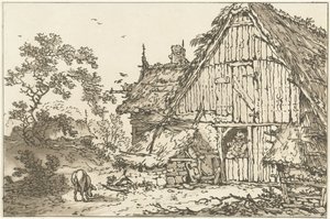 التقى Boerderij twee mensen في deuropening تم حساب اثني عشر تصميمًا لاستخدام من يتعلمون رسم المناظر الطبيعية (عنوان السلسلة)