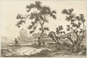 Bomen langs een weg تم حساب اثني عشر تصميمًا لاستخدام من يتعلمون رسم المناظر الطبيعية (عنوان السلسلة) بواسطة تيموثي شيلدريك