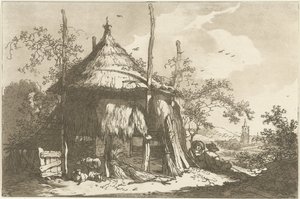 Herders bij een hooiberg تم حساب اثني عشر تصميمًا لاستخدام من يتعلمون رسم المناظر الطبيعية (عنوان السلسلة)