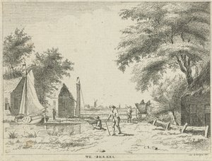 منظر لنهر تي بيركل (العنوان على الكائن) المناظر الطبيعية في منطقة Schieland (عنوان المسلسل)
