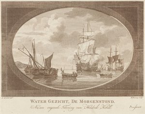 السفن في المياه الهادئة الوجه المائي ، De Morgenstond (العنوان على الكائن)