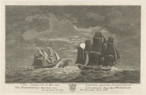 سيكستروه صيد ماريان ، 1782 صيد سفينة بحر البلطيق الإنجليزية المأخوذة من ماريان النقيب. Phielskerk من قبل Zierikzeesche Kaper Capt. J: W: Sextroh في مساء يوم 20 نوفمبر Anno 1782 (العنوان على الكائن)