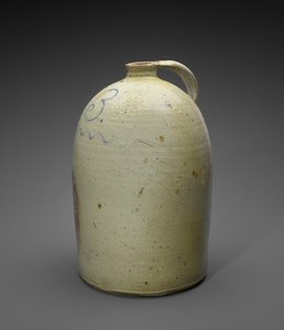 إبريق ، ج. 1886-1905 (خزف حجري مطلي بالملح مع كوبالت) بواسطة هنريك فوغد