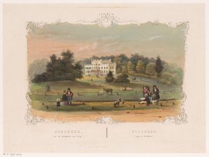 منظر لحوزة سونسبيك الريفية Sonsbeek (بالقرب من Velp) (العنوان على الكائن) Arnhem (عنوان المسلسل على الكائن) بواسطة Weduwe Huygens