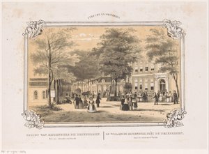 منظر لـ Rijzenburg منظر Rijsenburg في Driebergen ثلاث ساعات من Utrecht (العنوان على الجسم) أوترخت والمناطق المحيطة بها (عنوان السلسلة على الكائن)