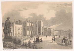 منظر لـ Willemshof في Willemspark حوالي عام 1849