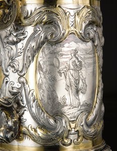 تفاصيل دبابة ، Danzig ، حوالي 1670 (قطعة فضية مطلية بالذهب) (انظر أيضًا 469708 و 469710) بواسطة Hennick (Attr. To) Probst