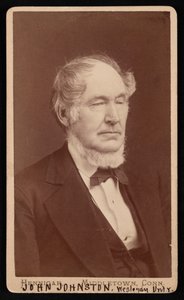 صورة لجون جونستون 1806-1879 ، قبل عام 1876. بواسطة هينيجار بروس