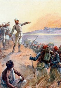 أزمة فاشودة: الكابتن جان بابتيست مارشاند (1863-1934) و Tirailleurs السنغاليون يسيرون إلى Fachoda في السودان لجعلها محمية فرنسية ، يوليو 1898 "(حادثة فشودة: قام الرائد جان بابتيست مارشان برحلات عبر إفريقيا بأوامر لتأمينه.