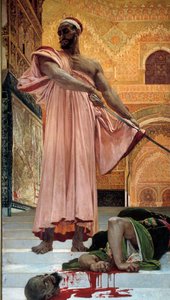 Execution without trial under the Moorish kings The executioner slices the head of the culprit. Painting by Henri Regnault (1843-1871) 1870 Sun. 3,02x1,46 m Paris, musee d