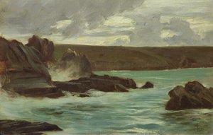 صخور في بريتاني ، 1866