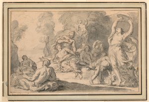 A Bacchanalian Revel بواسطة Henri Antoine de Favanne